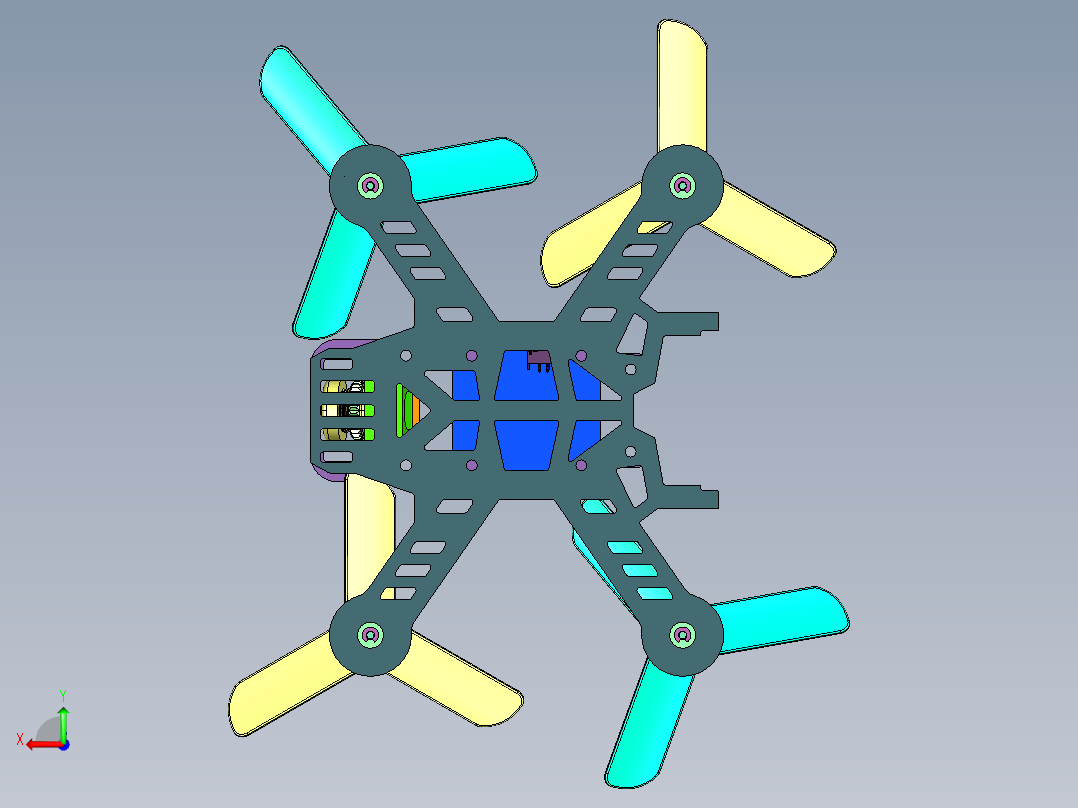 极光HD遥控飞机后视图