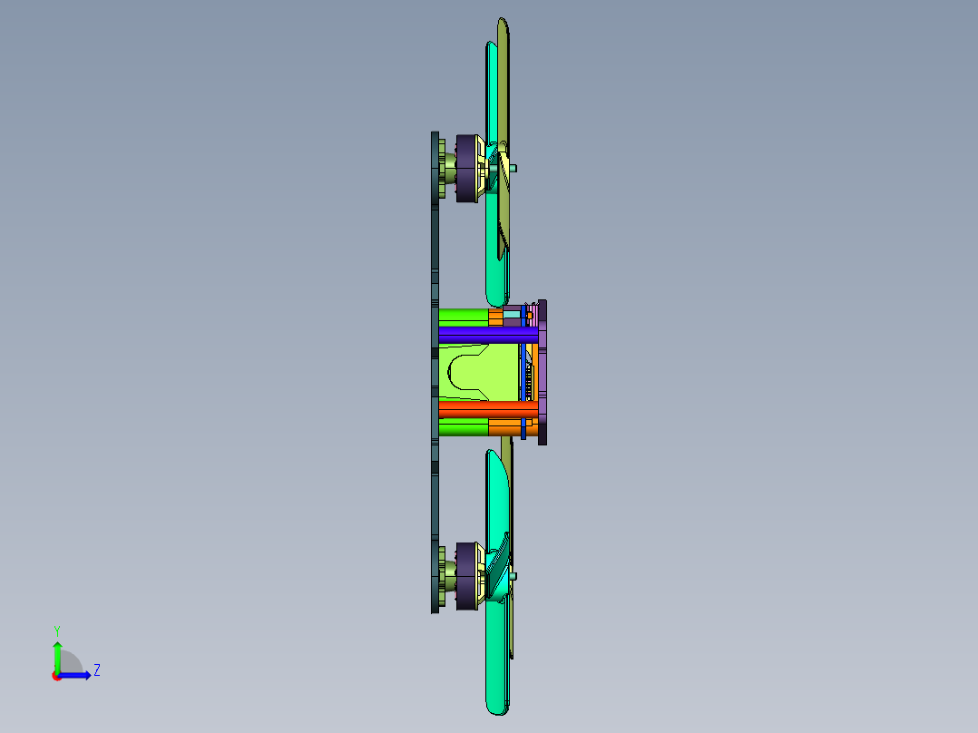 极光HD遥控飞机左视图
