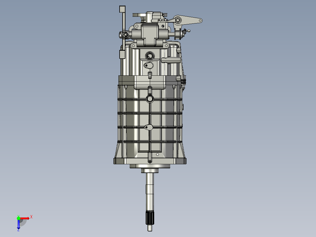 手动变速箱俯视图