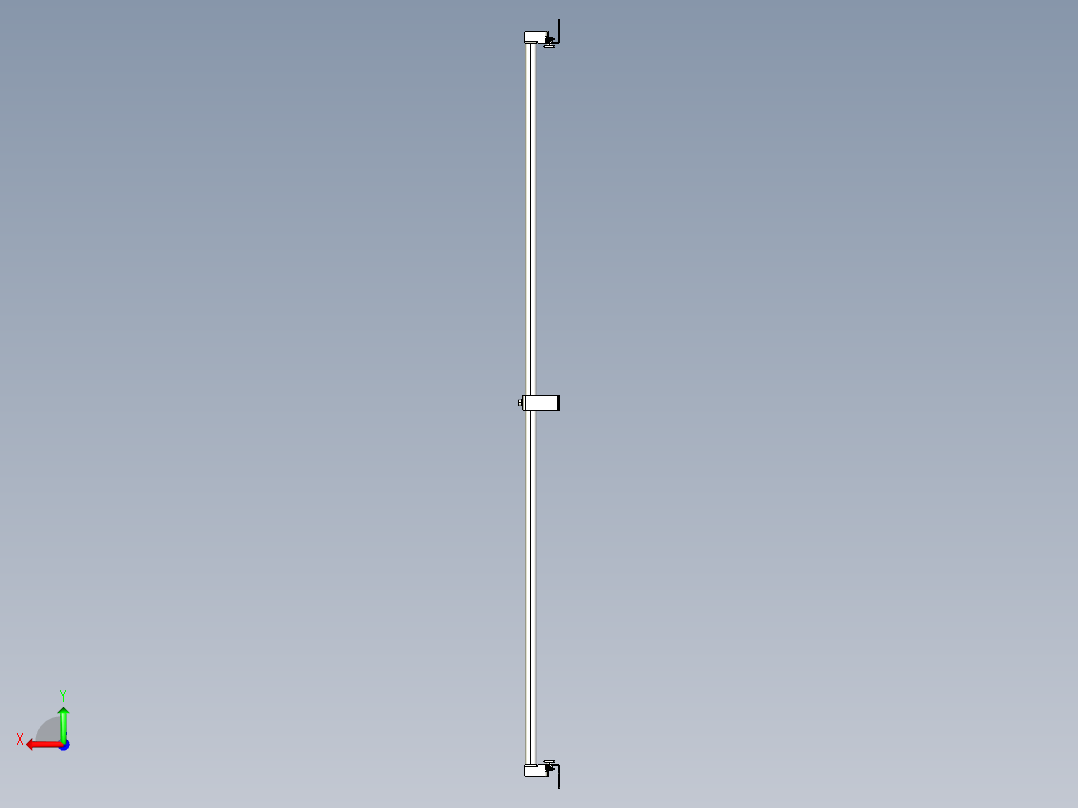 基恩士SL-JB119_side-mount_kc图纸模型后视图