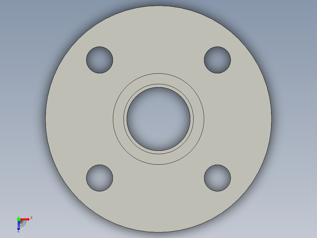 船舶管路系统SeaCor_Flange Vanstone_SOC_37J154010_1in俯视图