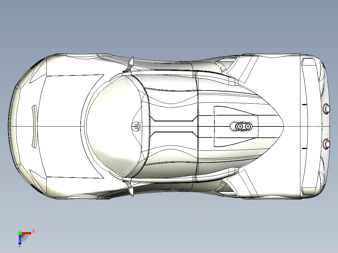 汽车车身 (36)俯视图