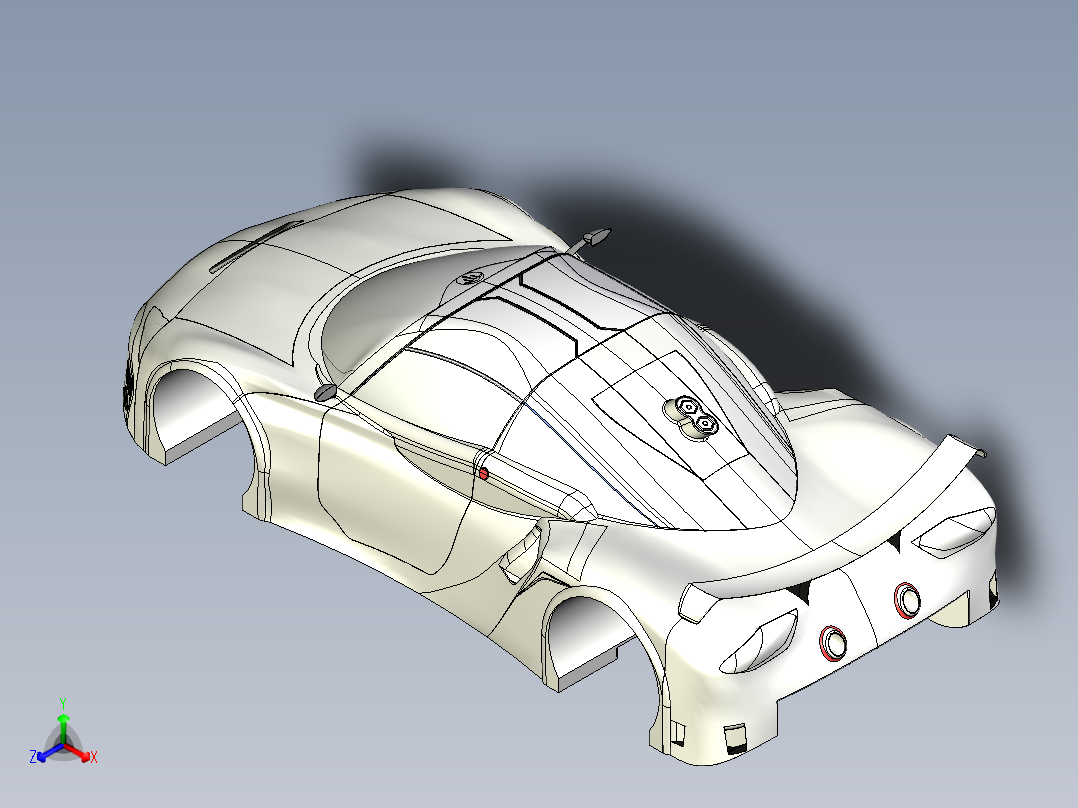 汽车车身 (36)正等轴测图