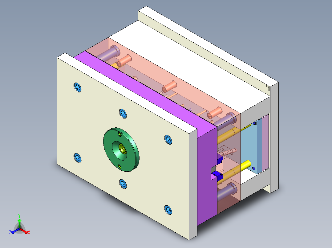 油管接头的注塑模具设计含三维二维说明书正等轴测图