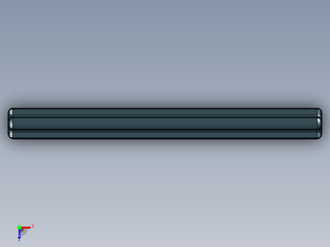 乐高机械组车桥-3706 Black Technic Axle 6.STEP俯视图