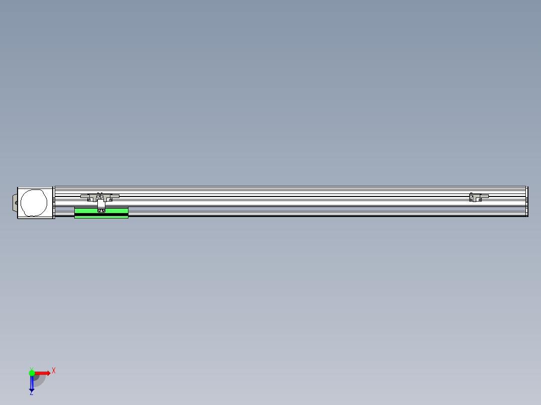 同步带滑台-半封闭B10-L90-S750-L-P40-D3俯视图