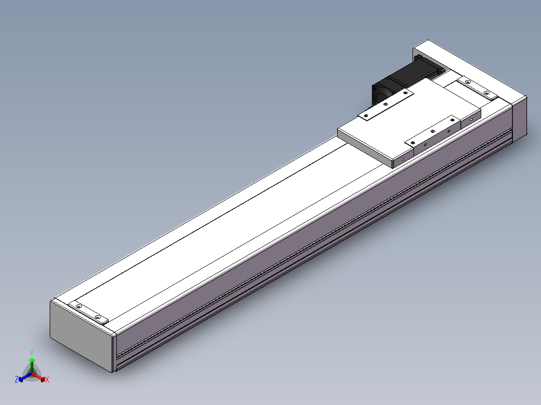 精密模组MC140-L05-550-BL-M200-C4正等轴测图