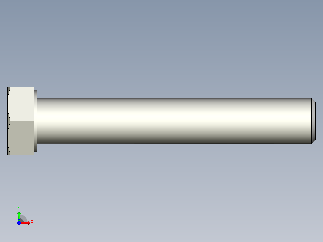 螺钉-DIN_931-M18x2.5x110_27.stp前视图