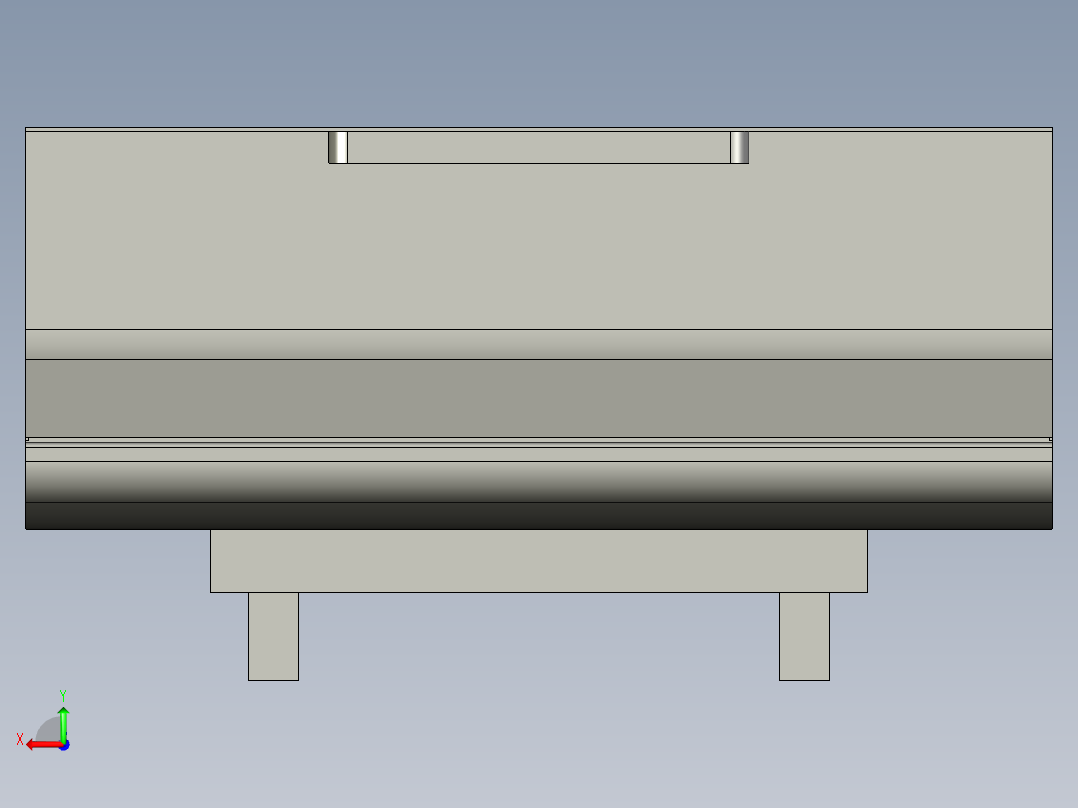 基恩士KV-HTC_kc图纸模型后视图