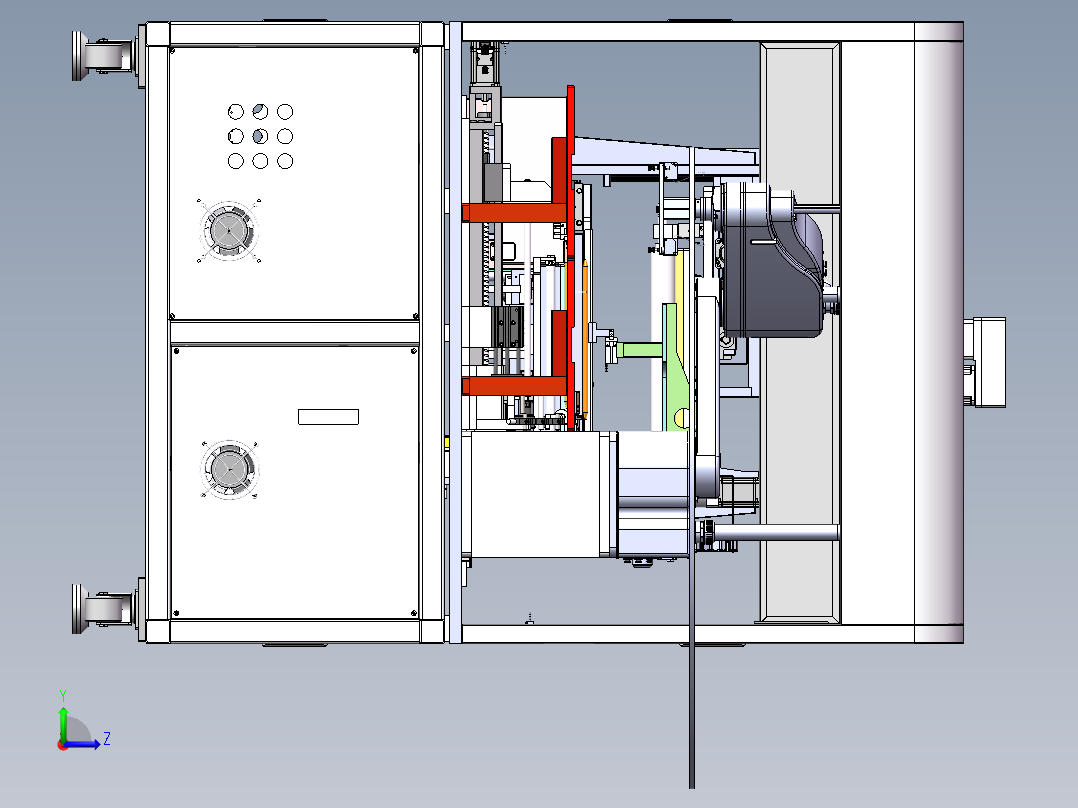 铜管整圆检测涂油sw20可编辑左视图