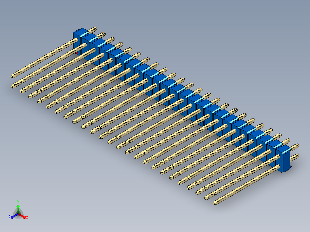 彩色公头100mil（2.54mm）系列-DS1021_blue_2x24p_100mil_Type19_rev1.0