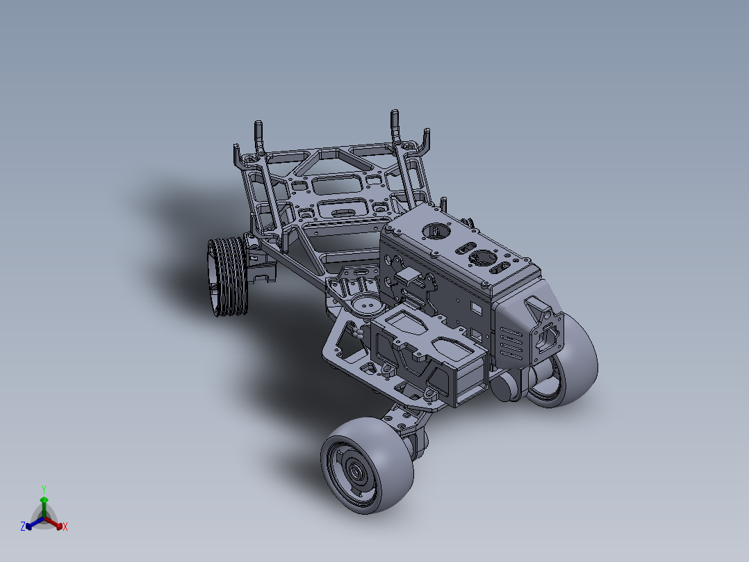 漫游者探索者原型机--SW STP正等轴测图