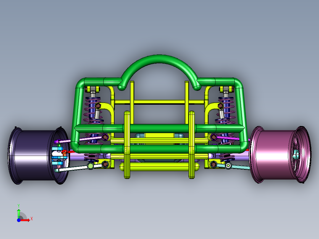 国产6轮驱动型越野车前视图