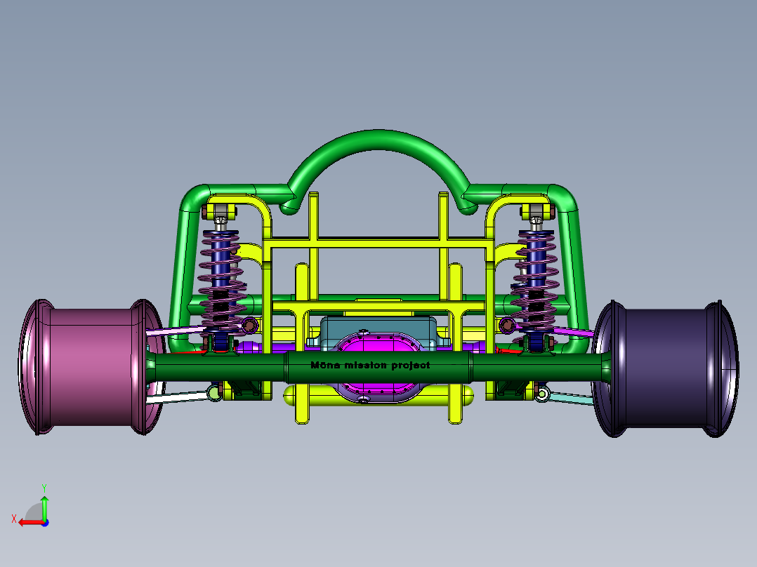 国产6轮驱动型越野车后视图