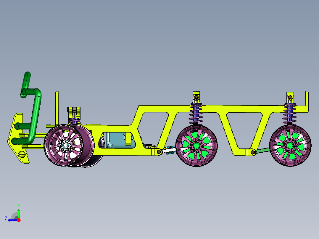 国产6轮驱动型越野车右视图