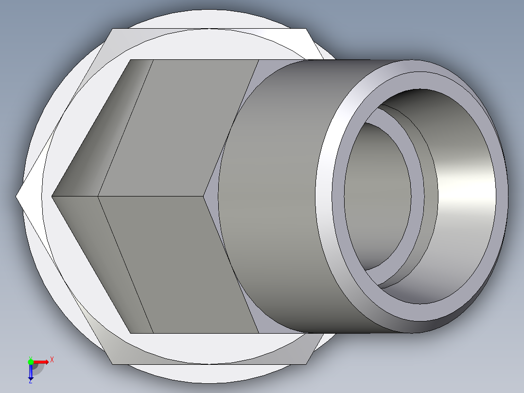 卡套式工业通用硬管接头EO_Adjustable_locknut_45_deg_elbow_VEE15LROMDCF俯视图