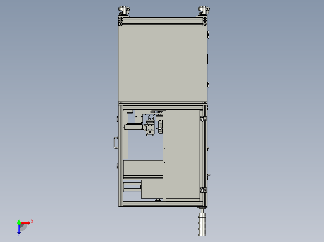 电子锡焊设备俯视图