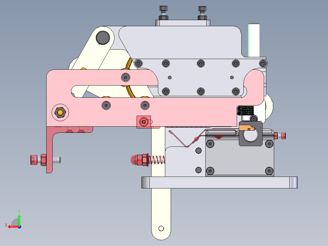 辐条切割穿线机后视图