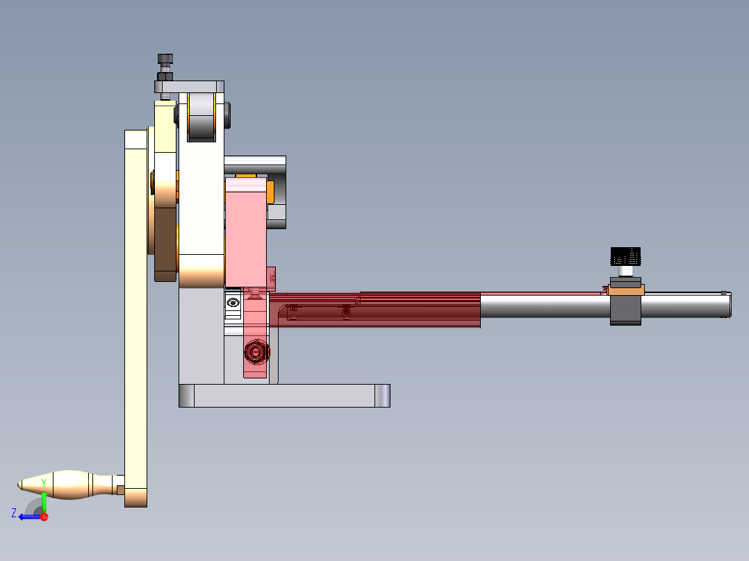 辐条切割穿线机右视图