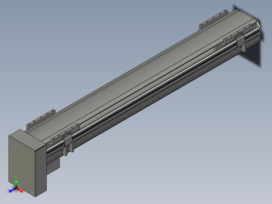 直线模组WG-LHA12-S750-D设计图纸