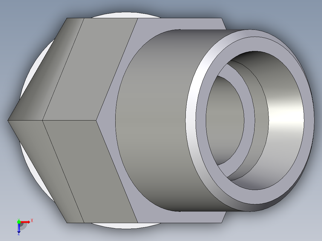 卡套式工业通用硬管接头EO_Adjustable_locknut_45_deg_elbow_VEE16SMOMDCF俯视图