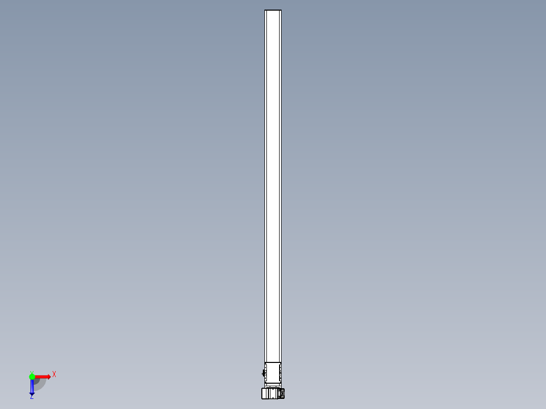 同步带全封闭直线模组TPA-HCB-105D-90-L2100-LP-C-P20-N3俯视图