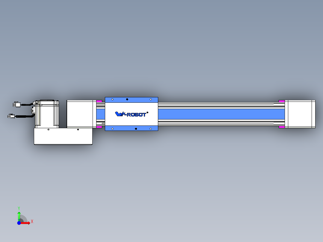 威洛博LB.GB同步带传动--欧规系列GB8-L96-S400-BL-P75前视图