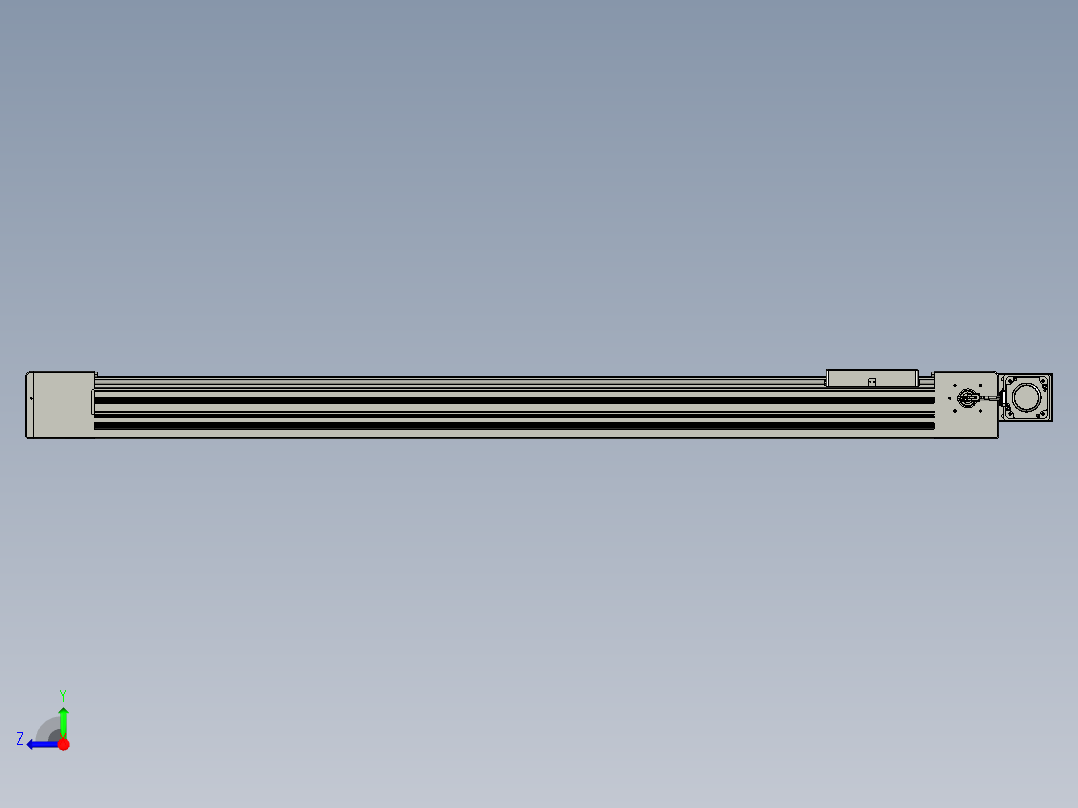 威洛博直线电机模组EB10-L224-S1400-BL-ZP75-MS3-5K右视图