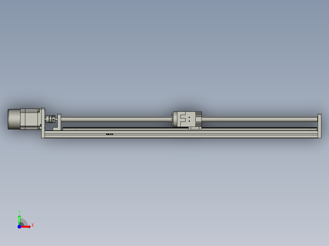模组FSK40-L10C7-BC-B57-600行程（B57刹车电机）前视图