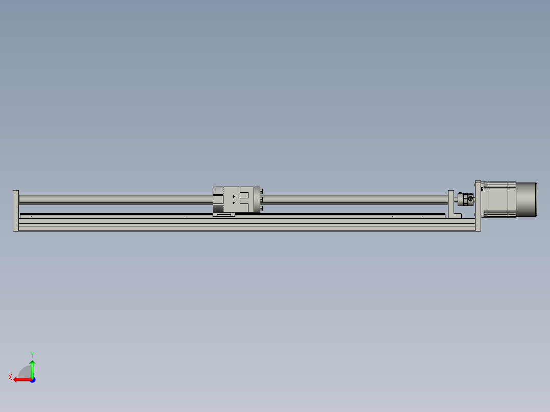 模组FSK40-L10C7-BC-B57-600行程（B57刹车电机）后视图