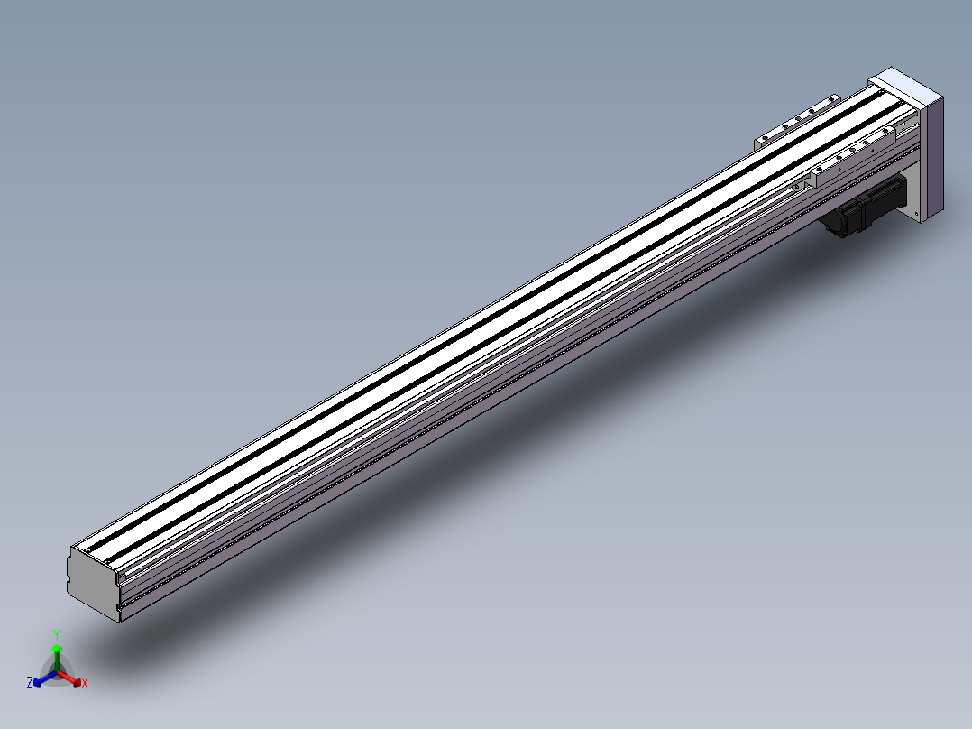 精密模组MY80D-T10-1000L-BM-P10B-C4-C正等轴测图