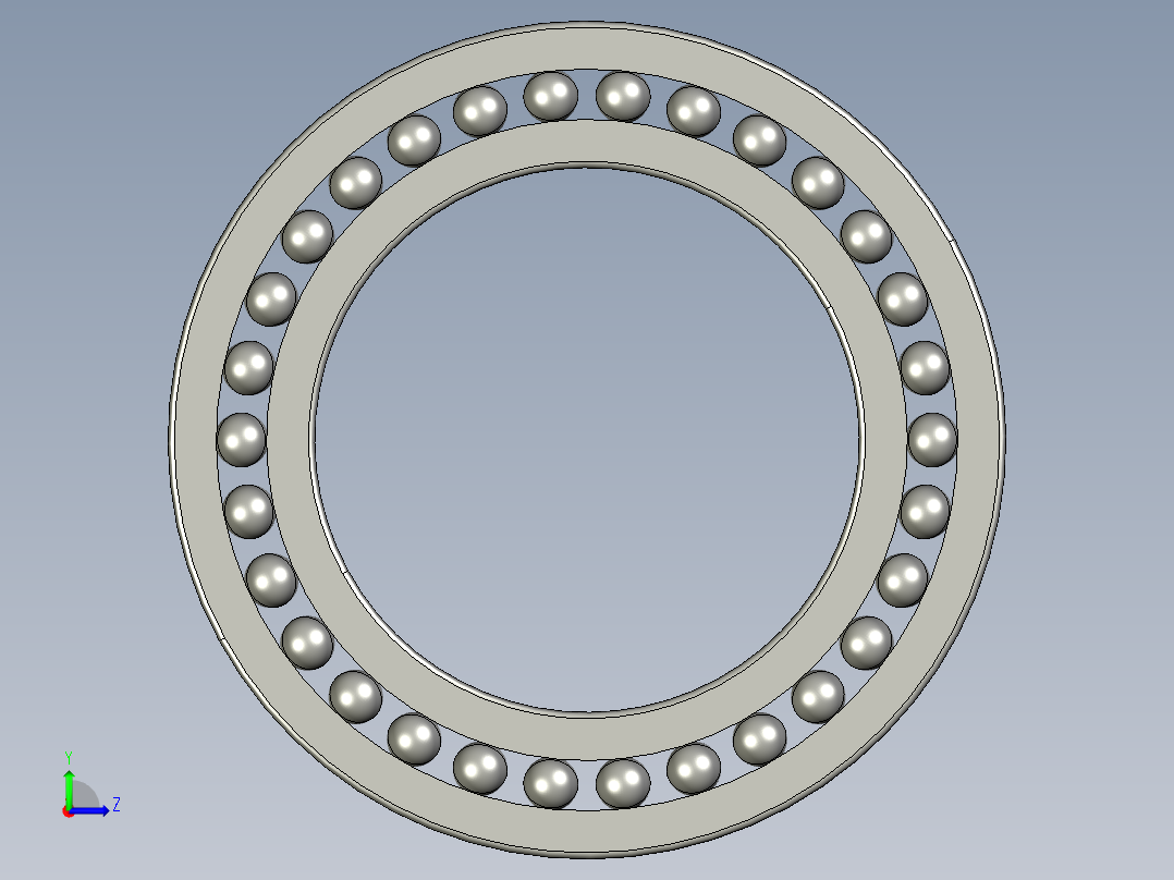 深沟球轴承16052左视图