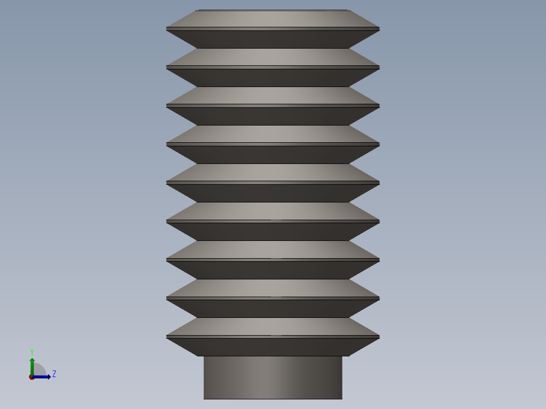 紧固件-0.3125 Allen Screw左视图