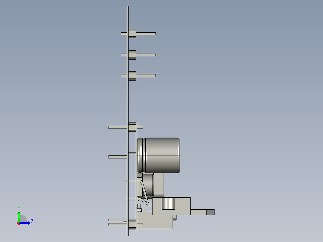 NASA月球采样履带车左视图