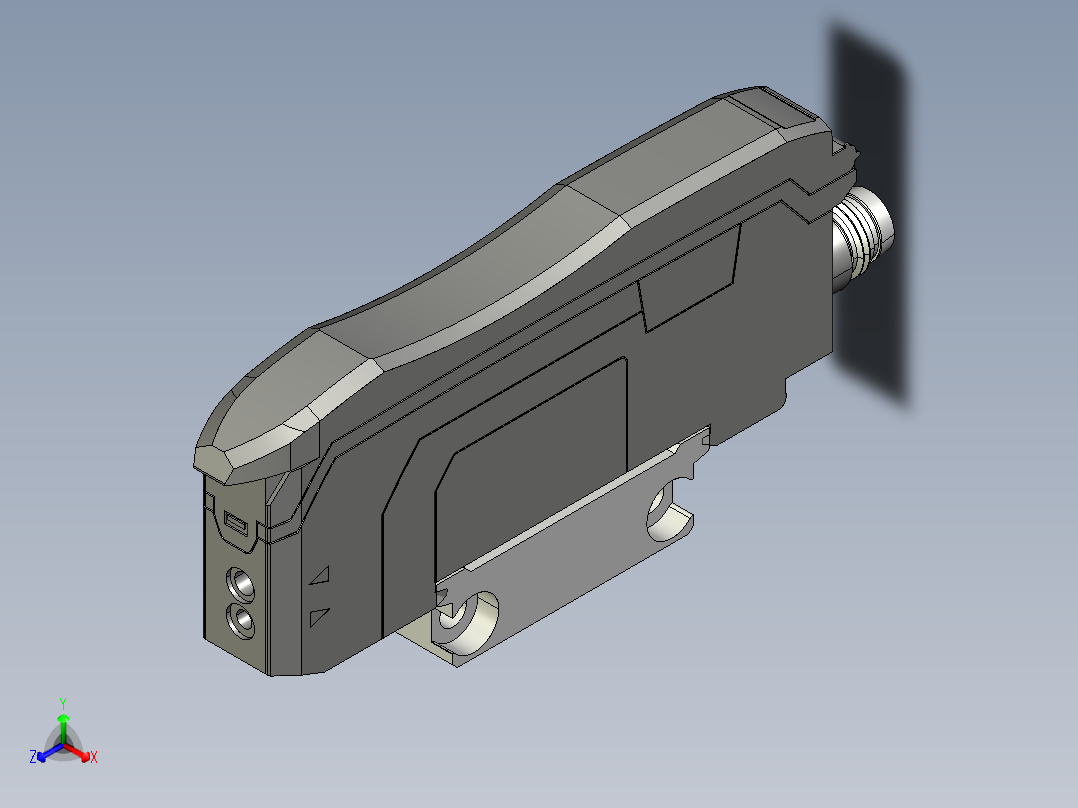 基恩士FS-N11CN_11CP_13CP_kc图纸模型正等轴测图