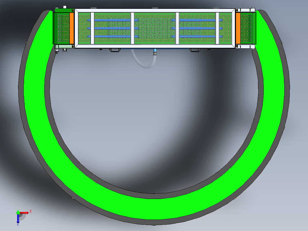 精密电子自动除尘生产线sw17可编辑俯视图