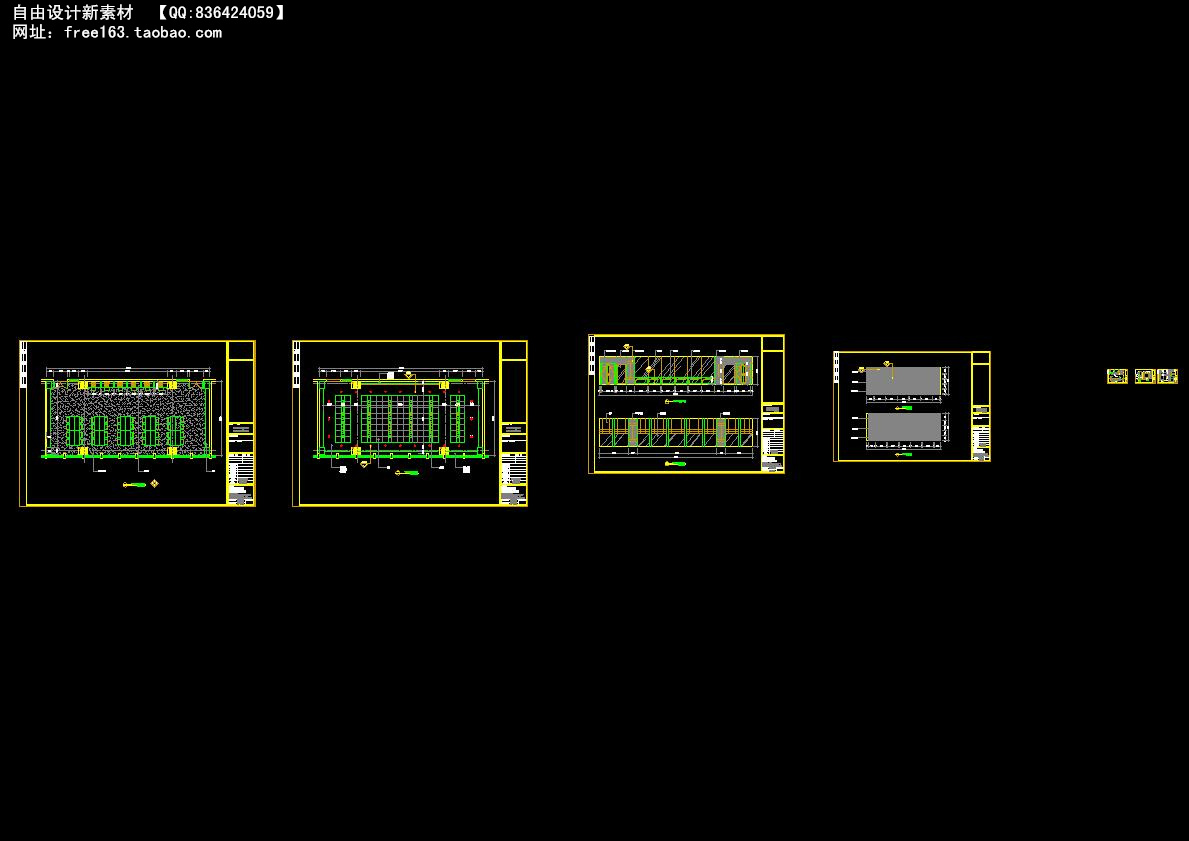 CAD节点大样图详图129套剖面图立面图