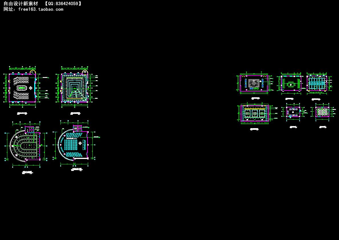 CAD节点大样图详图129套剖面图立面图
