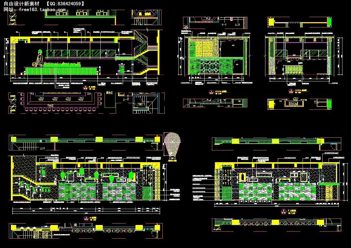CAD节点大样图详图129套剖面图立面图