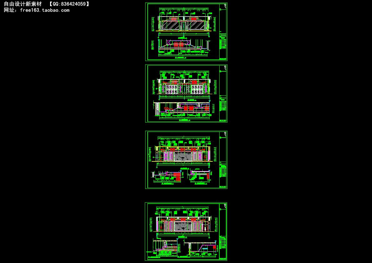 CAD节点大样图详图129套剖面图立面图