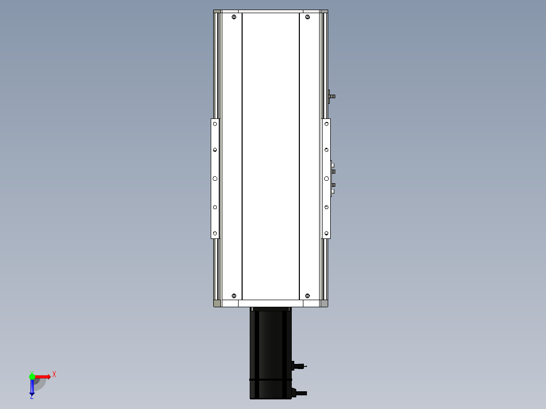 Toyo东佑达直线模组-ETH22-150-BC-750W+煞車俯视图