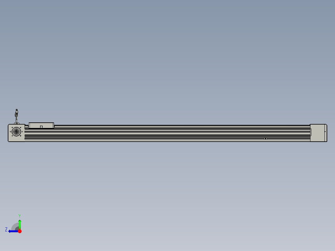 威洛博直线电机模组EB8-L200-S1500-R-P75-MS3右视图
