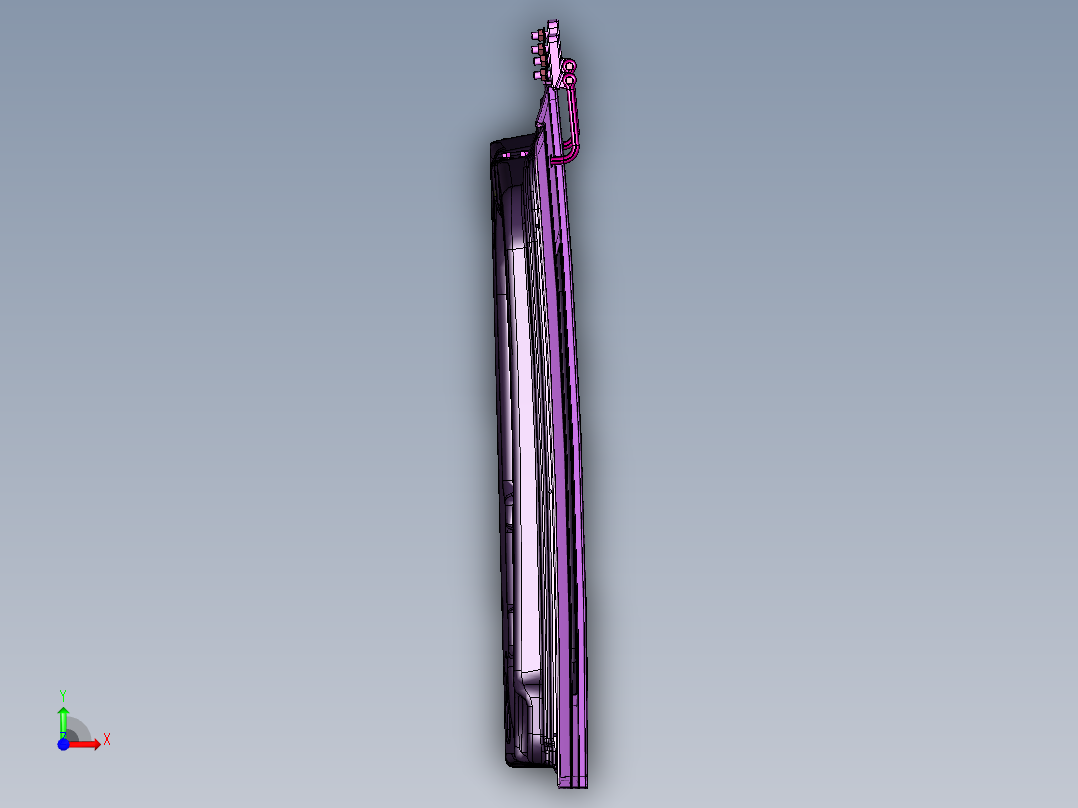 手推式车门钣金前视图