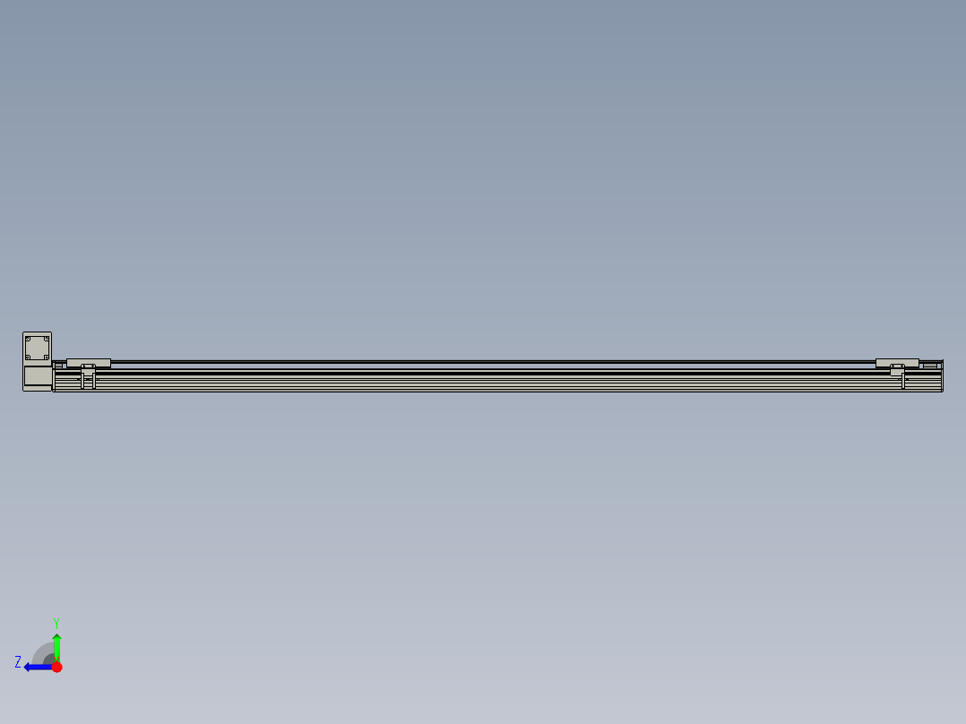 直线模组WG-LHB12-S2000-LU设计图纸右视图