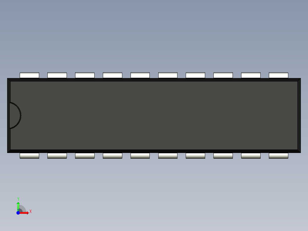 集成电路封装-MS-001AD前视图