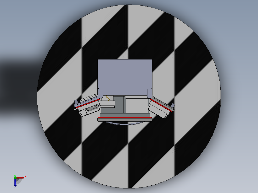 法式门冰箱俯视图
