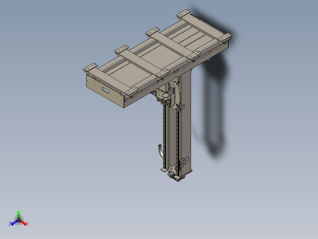 B3_自动调节双轴变位机单边基座