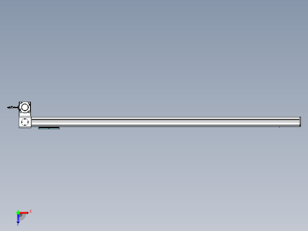 威洛博VBC同步带传动一无尘环境VBC14-L45-S1750-BLD-ZP75-C3俯视图
