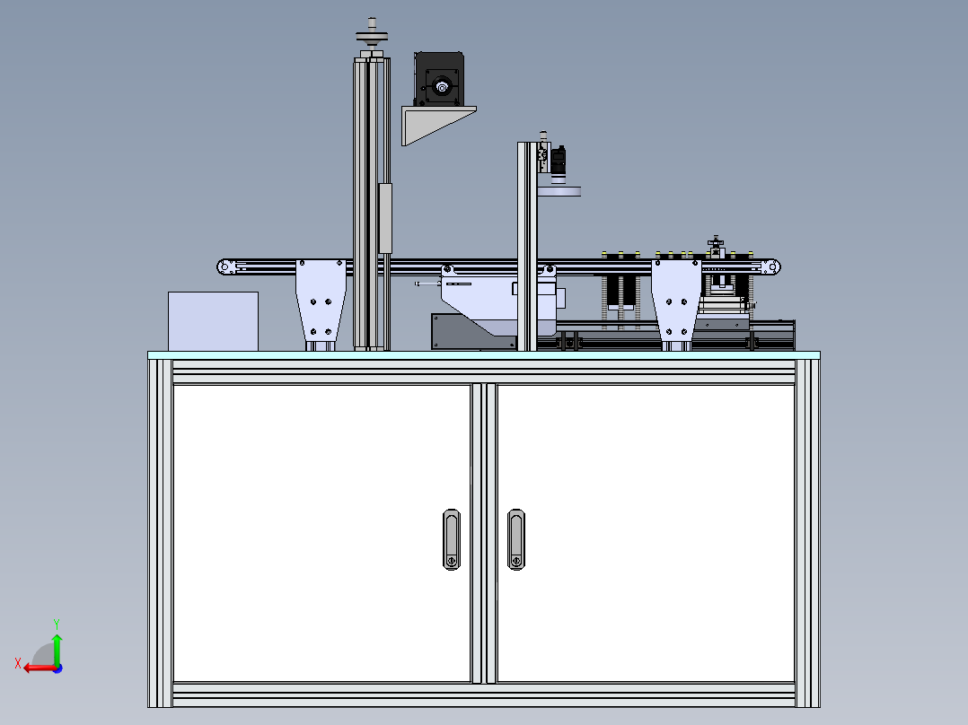 打标机方案后视图