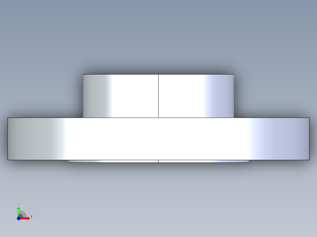 聚氯乙烯配件27-Sch80_Flange Vanstone_FPT_855-025_2.5in前视图